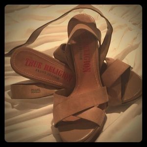 Nude strappy sandals